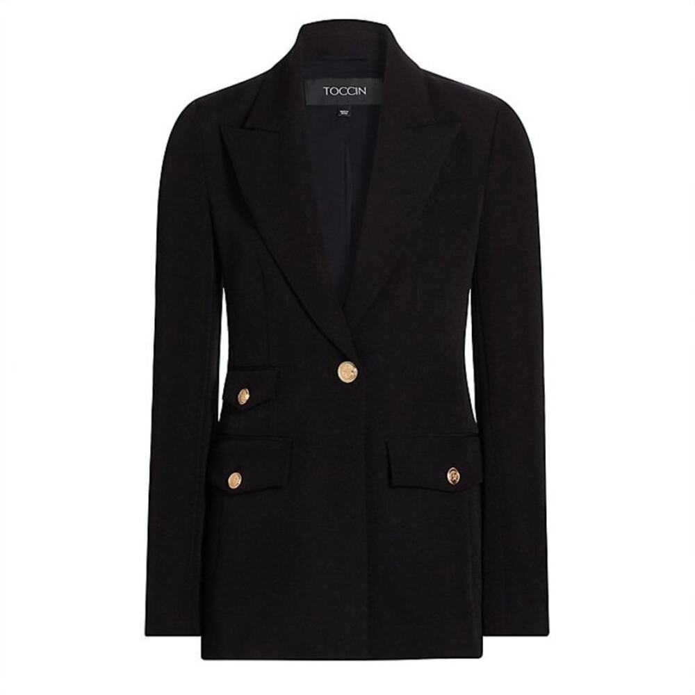 Toccin Genevieve Singlebreasted Blazer - 6 - Jet